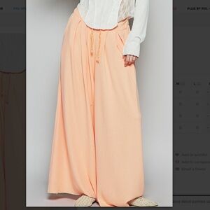 POL Peach Wide Leg Pants